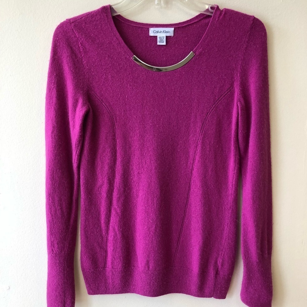 Calvin Klein Pink Sweater Long Sleeve